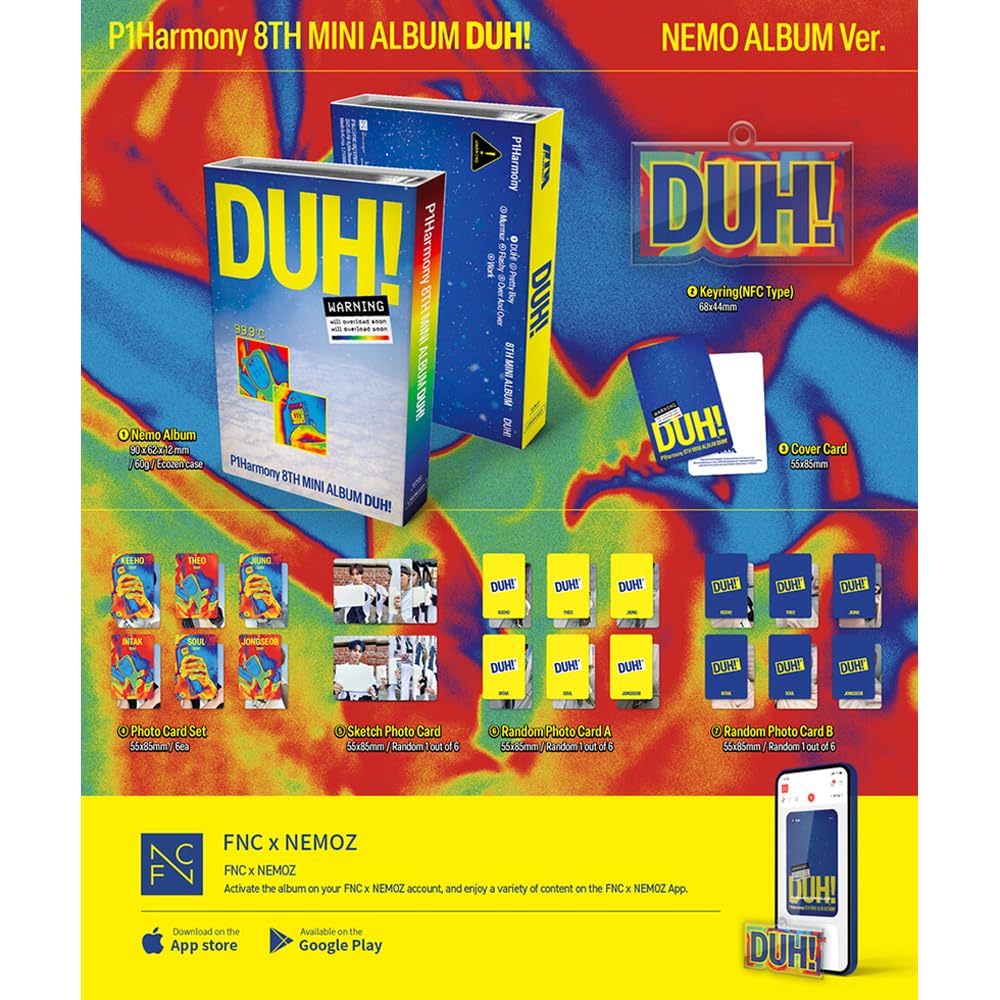 Amazon.com: [DUH!] P1HARMONY 8th mini album (NEMO ALBUM ver